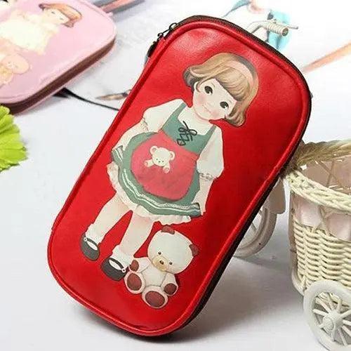 Lisslune | Chic Cartoon Doll Girl Cosmetic Organizer Bag