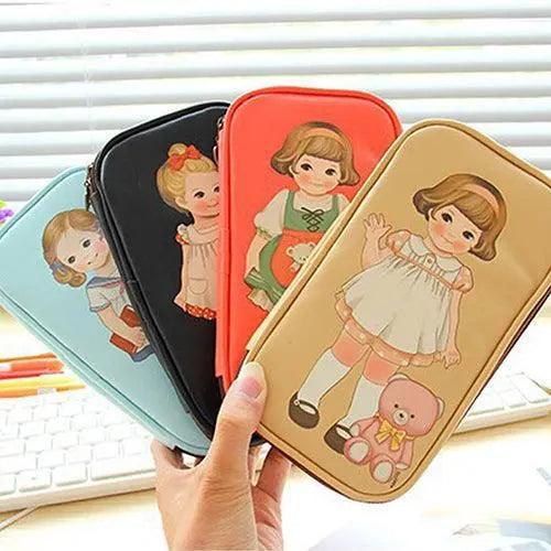 Lisslune | Chic Cartoon Doll Girl Cosmetic Organizer Bag