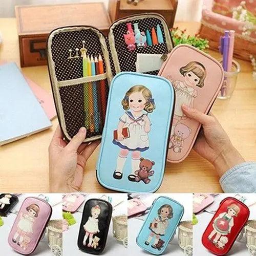 Lisslune | Chic Cartoon Doll Girl Cosmetic Organizer Bag