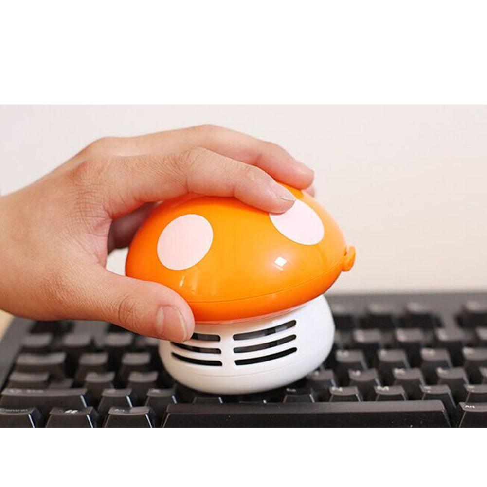 Lisslune | Charming mushroom-shaped mini vacuum cleaner - Cute and portable cleaning companion for home, office, and vehicle
