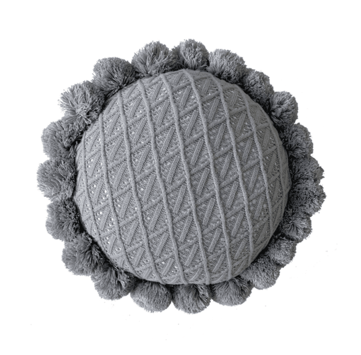 Lisslune | Sweet Pom Pom Tassel Round Cushion