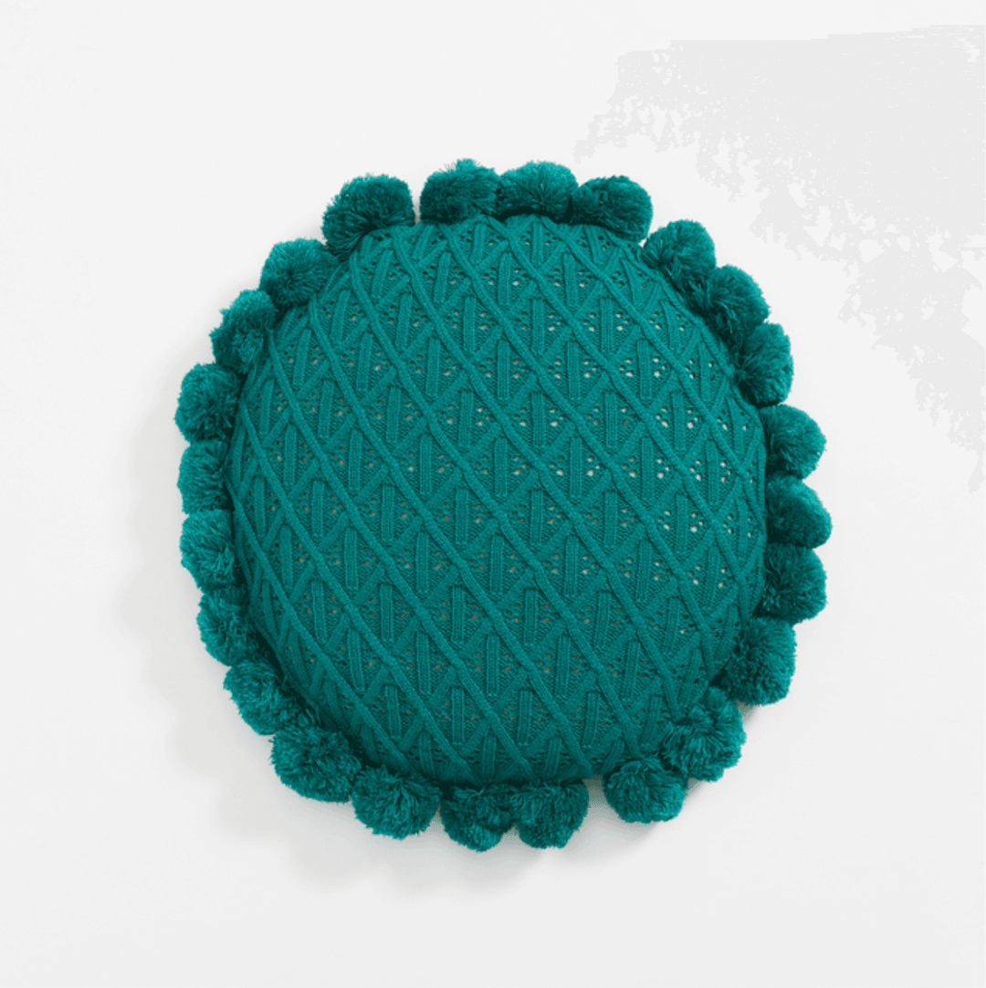 Lisslune | Sweet Pom Pom Tassel Round Cushion