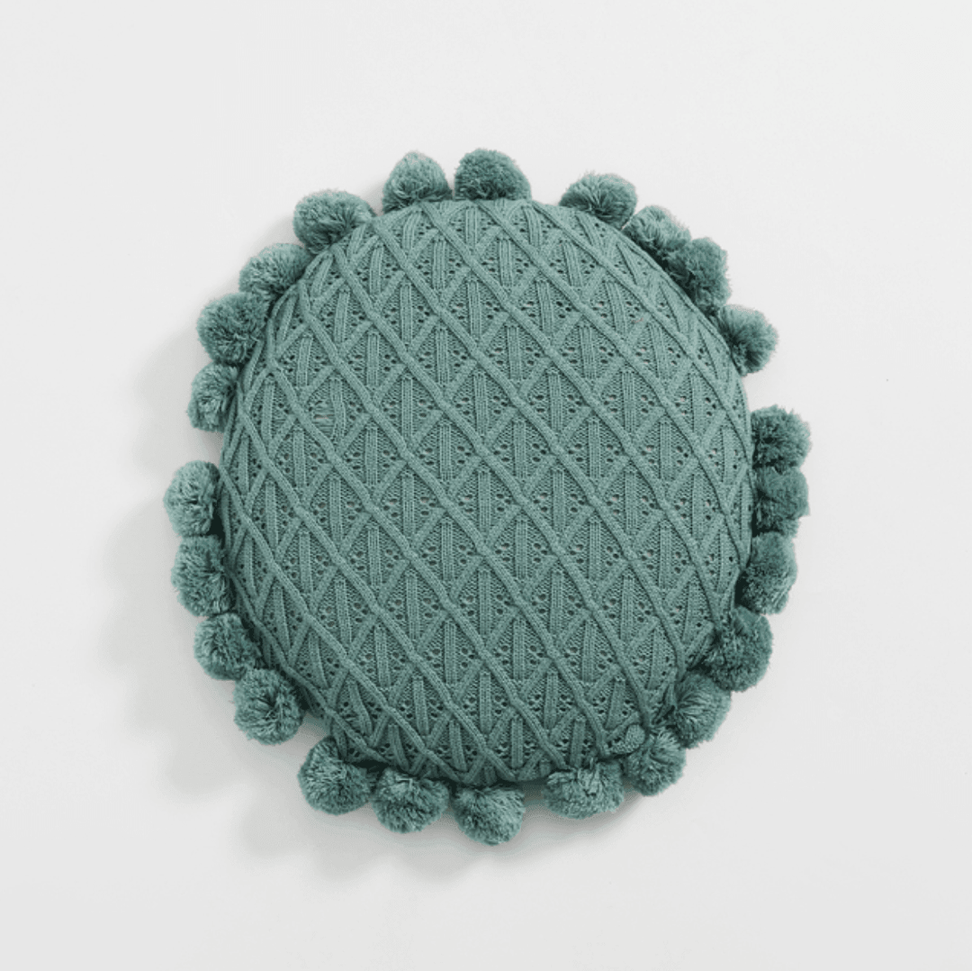 Lisslune | Sweet Pom Pom Tassel Round Cushion