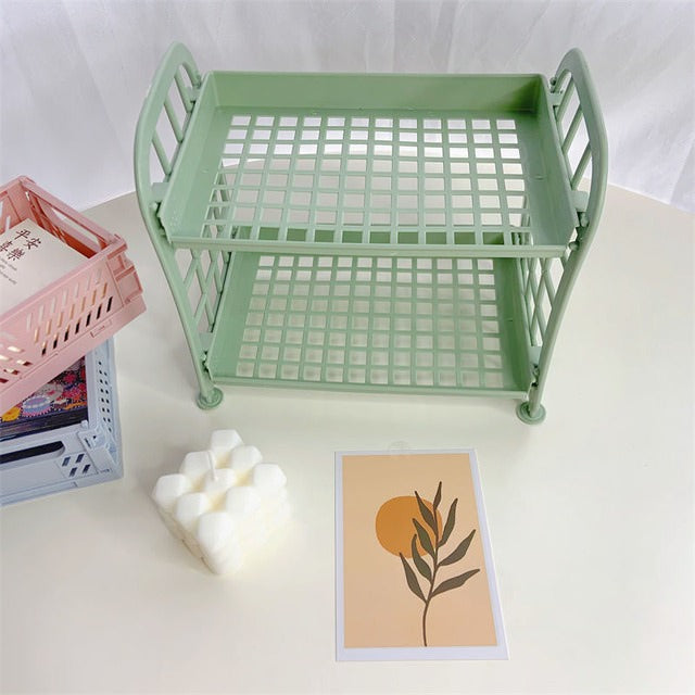 Rynx | Kawaii Two-Tier Desk Shelf
