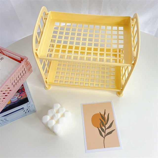 Rynx | Kawaii Two-Tier Desk Shelf