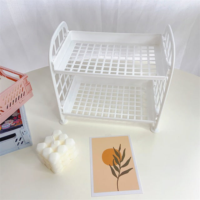 Rynx | Kawaii Two-Tier Desk Shelf