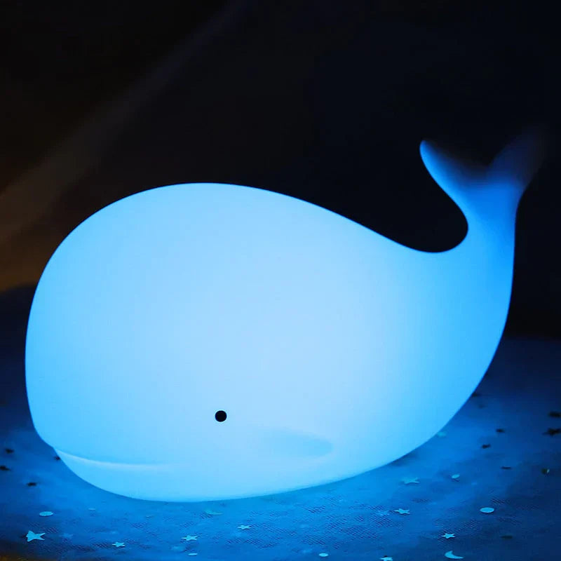 Lisslune | Cute Whale Night Light with Colour Change - GlowWhale