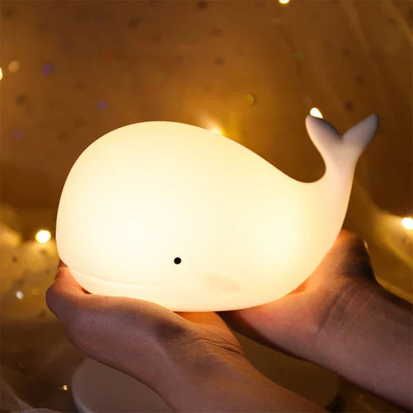 Lisslune | Cute Whale Night Light with Colour Change - GlowWhale