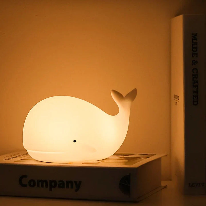 Lisslune | Cute Whale Night Light with Colour Change - GlowWhale