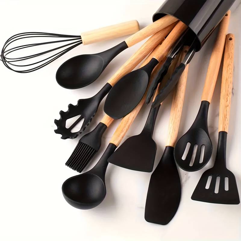 Lisslune | Kitchen tool set – silicone – non-stick coated – heat resistant