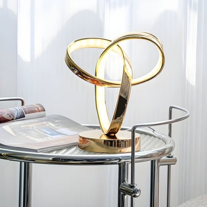 Lisslune | Lamp - Luxury Golden Möbius Ring Desk Reading Lamp