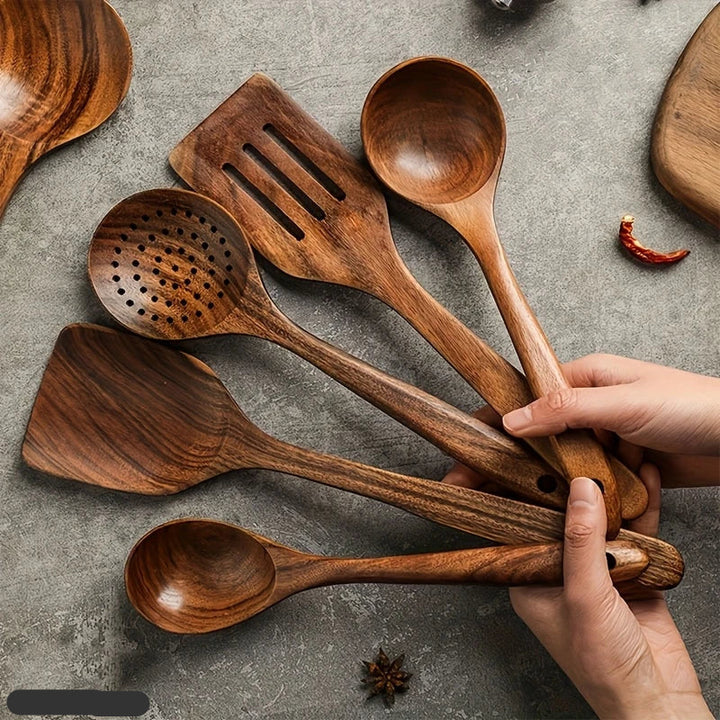 Lisslune | Kitchen Set Made from Natural Teak Wood