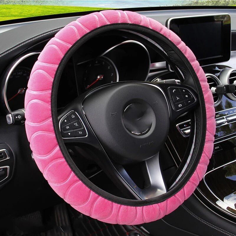 Lisslune | Soft Winter Warm Plush Steering Wheel Cover