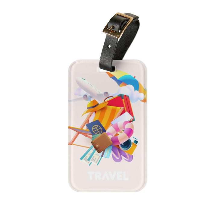 Lisslune | Premium Rice Luggage Tag Set with Personalized Leather Strap - Your Chic Travel Essential