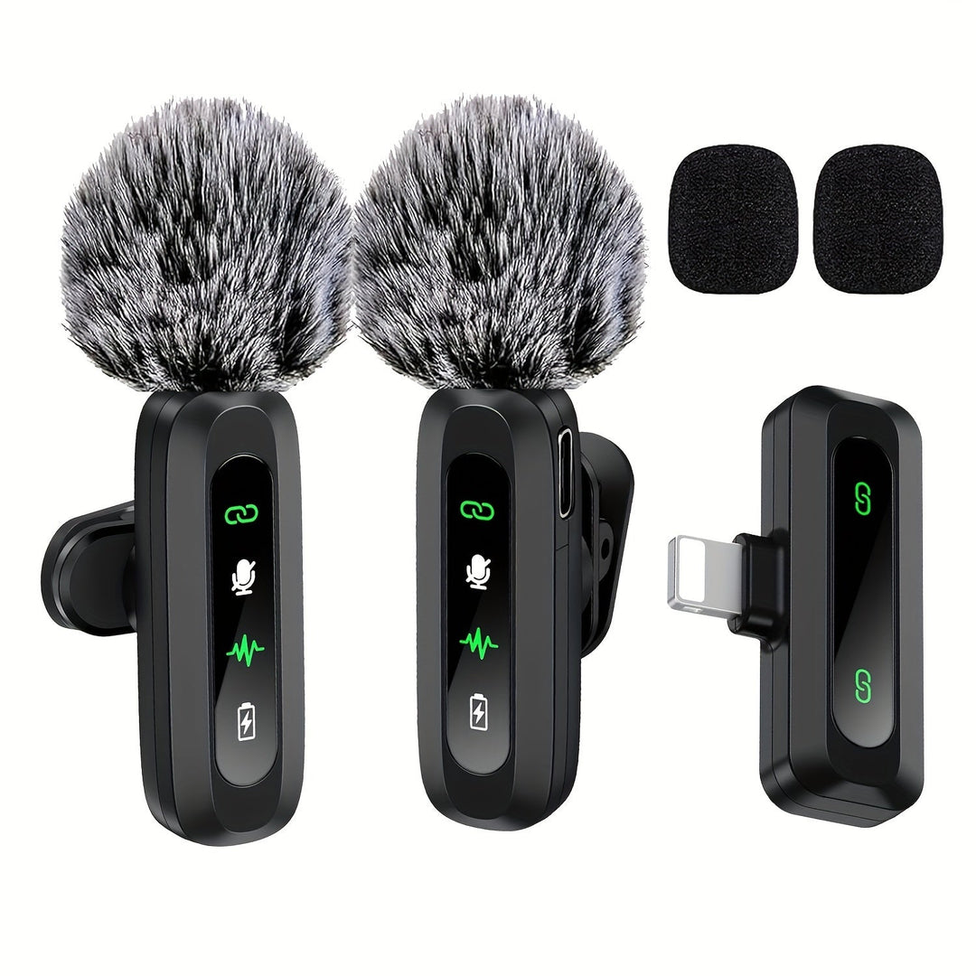 Lisslune | SoundSnap Wireless Clip Microphone – USB-C Microphone for Smartphone and Tablet