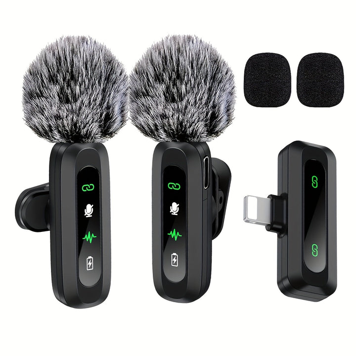 Lisslune | SoundSnap Wireless Clip Microphone – USB-C Microphone for Smartphone and Tablet