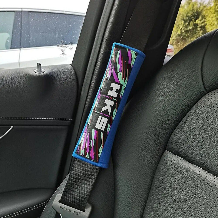 Lisslune | Universal Cotton Car Seat Belt Padding Set - Comfort & Style for All Vehicles
