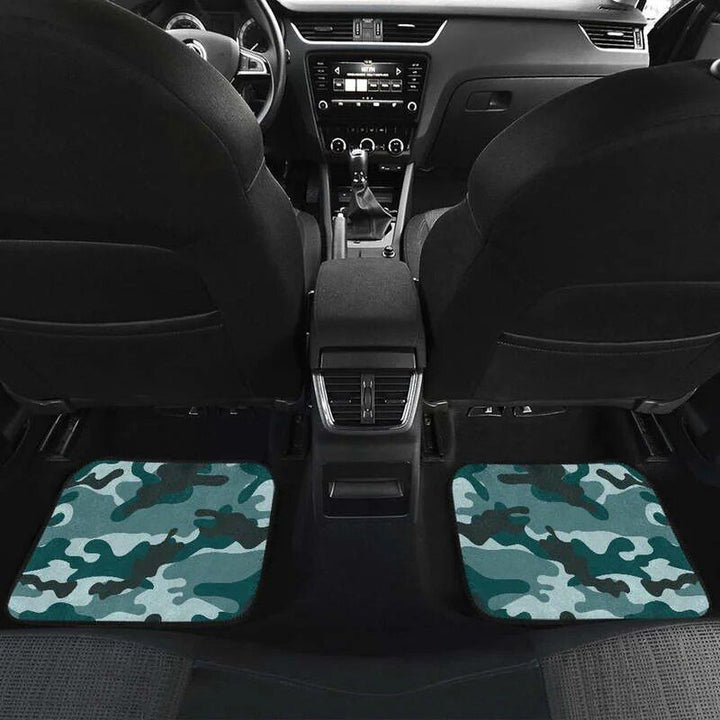 Lisslune | Forest Green Camouflage Car Mats