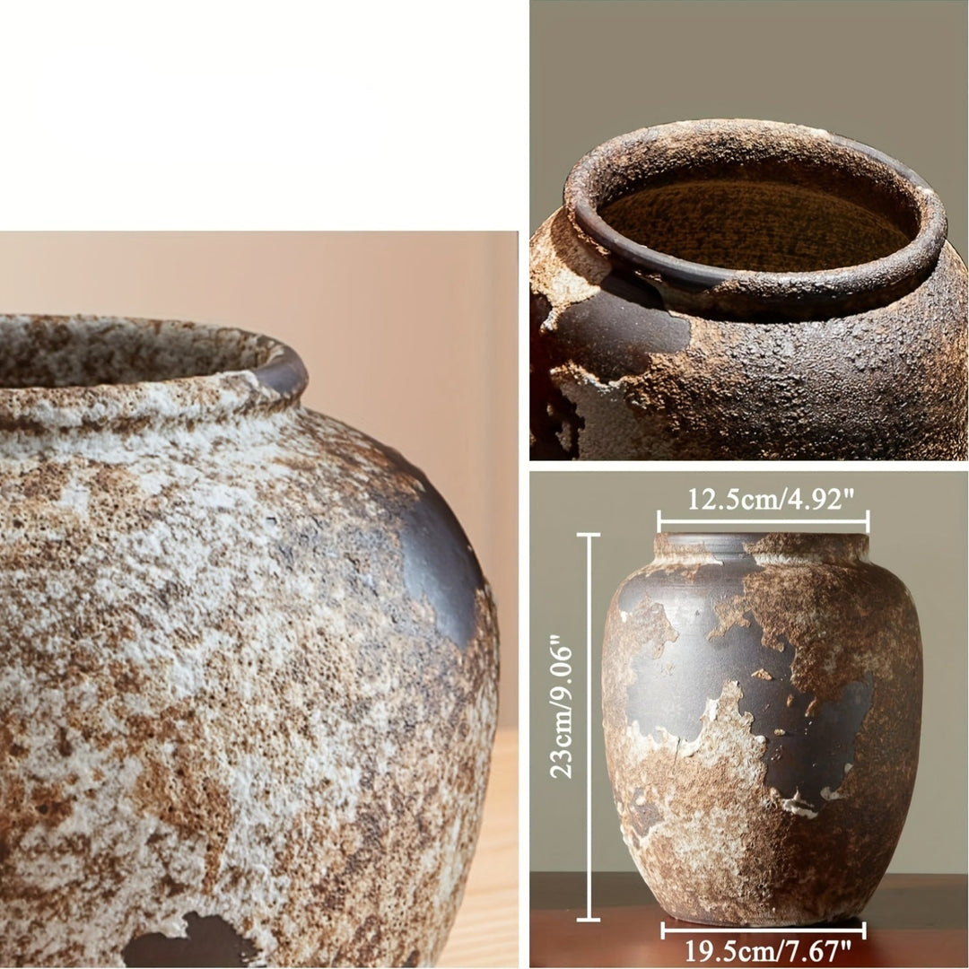 Lisslune | Harvest Bloom Decorative Vase – Artistic design with textured surface and fruit-inspired stems