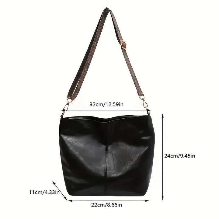 Lisslune | CityPure PU Messengerbag – White Urban Shoulder Bag with Zipper