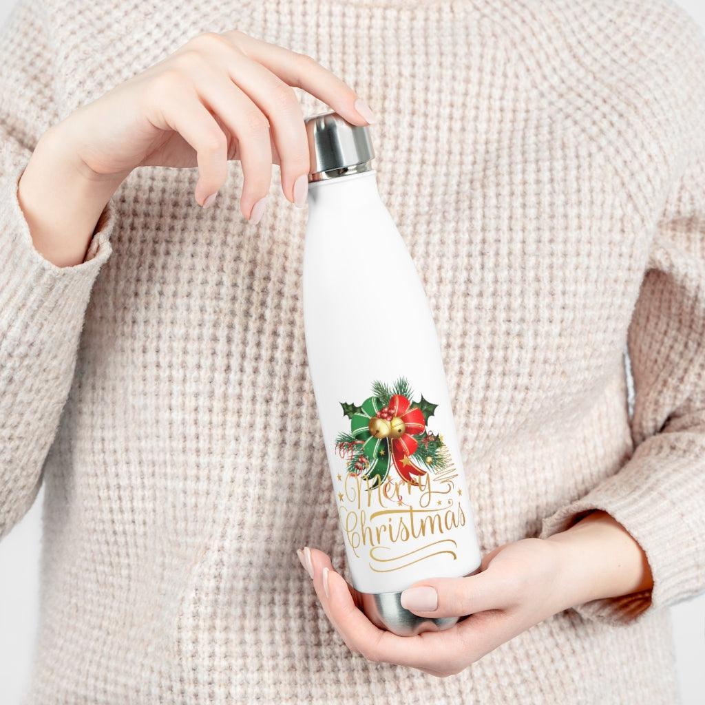 Lisslune | Festive 20oz Stainless Steel Insulated Water Bottle for Christmas Parties