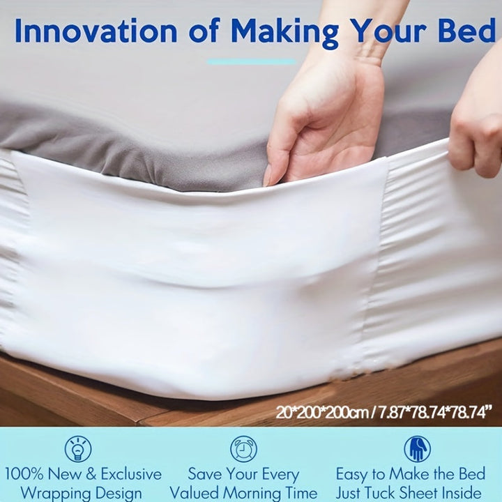 Lisslune | Sheet Holder – Fitted Sheet and Wide Mattress Corner Strap Fastener – Rubber Sheet Straps for a Tight Fit