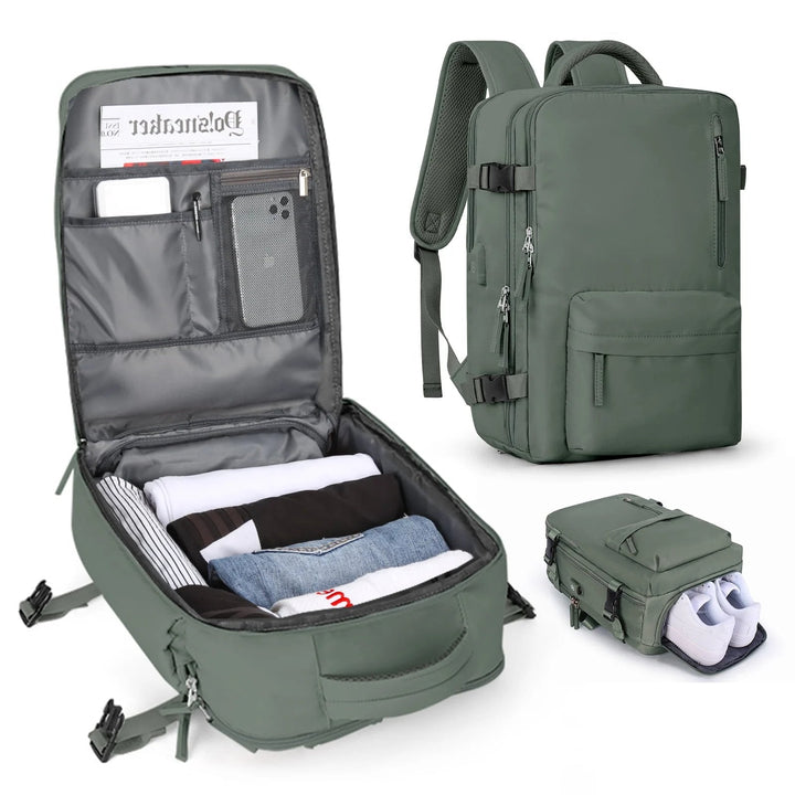 Lisslune | Women's Large Travel Backpack Waterproof Hiking Backpack