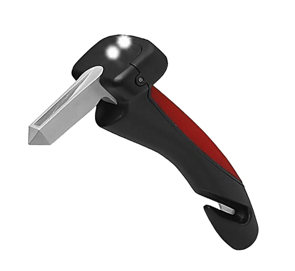 Lisslune | 3-in-1 Car Door Handle with Safety Features: Mobility Aid, Seat Belt Cutter, Window Breaker