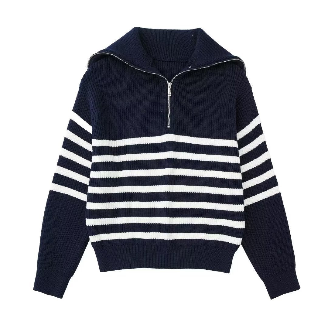 Lisslune | All Match Wool Sweater with Open Collar