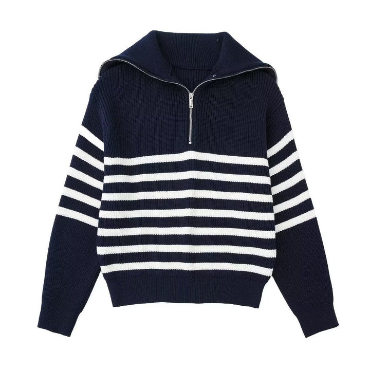 Lisslune | All Match Wool Sweater with Open Collar