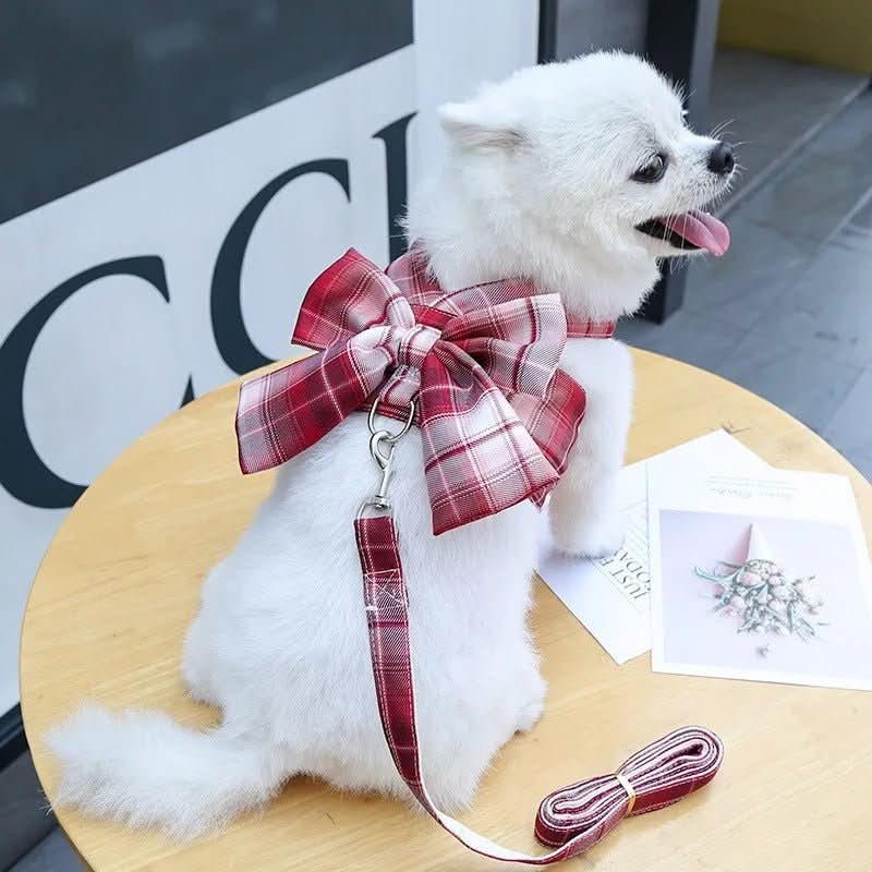 Lisslune | AURÉLIEN HARNESS – Adjustable dog harness with bow for stylish walks