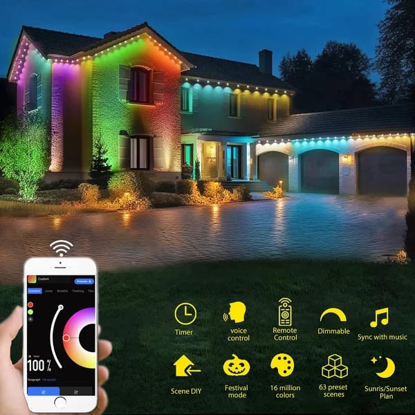 Lisslune | Smart Rainbow LED Permanent Outdoor Light