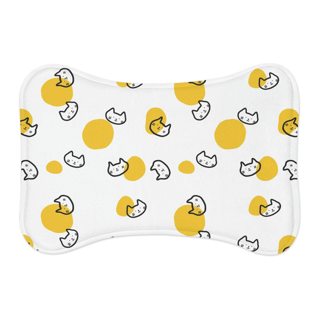 Lisslune | Adjustable Cute Animal Feeding Mats - Lively Bone and Fish Patterns for Neater Meals