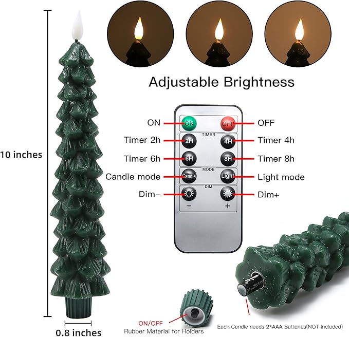 Lisslune | Flameless LED Candles with Remote Control – Realistic 3D Flickering Model LumaGlow