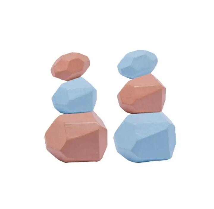 Lisslune | Colorful Wooden Building Blocks Set for Creative Learning and Logical Development