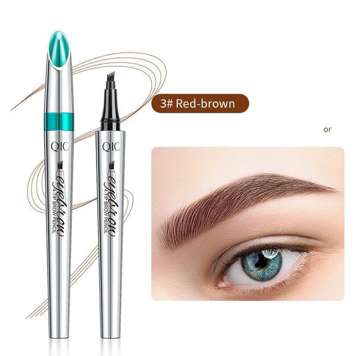 Lisslune | 3D Waterproof Microblading Eyebrow Pen 4 Fork Tip Tattoo Pencil