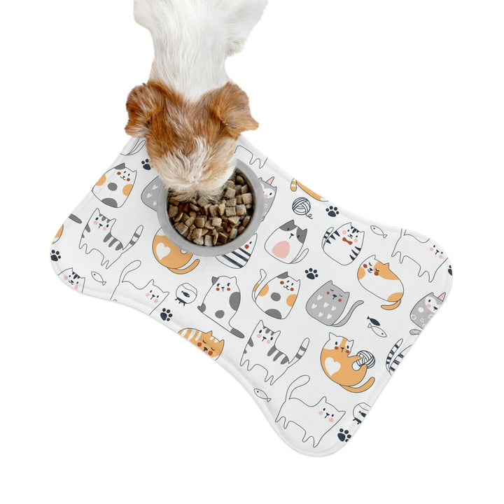 Lisslune | Personalized Feeding Mats for Pets - Stylish Bone and Fish Designs for Your Furry Friend