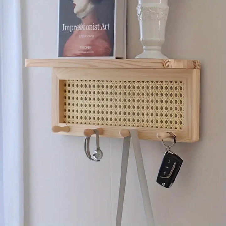 Lisslune | HookShelf - Wooden Shelf with Hooks