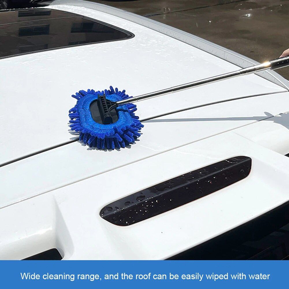 Lisslune | 3-in-1 Extendable Car Window Cleaning Set with Rotating Head