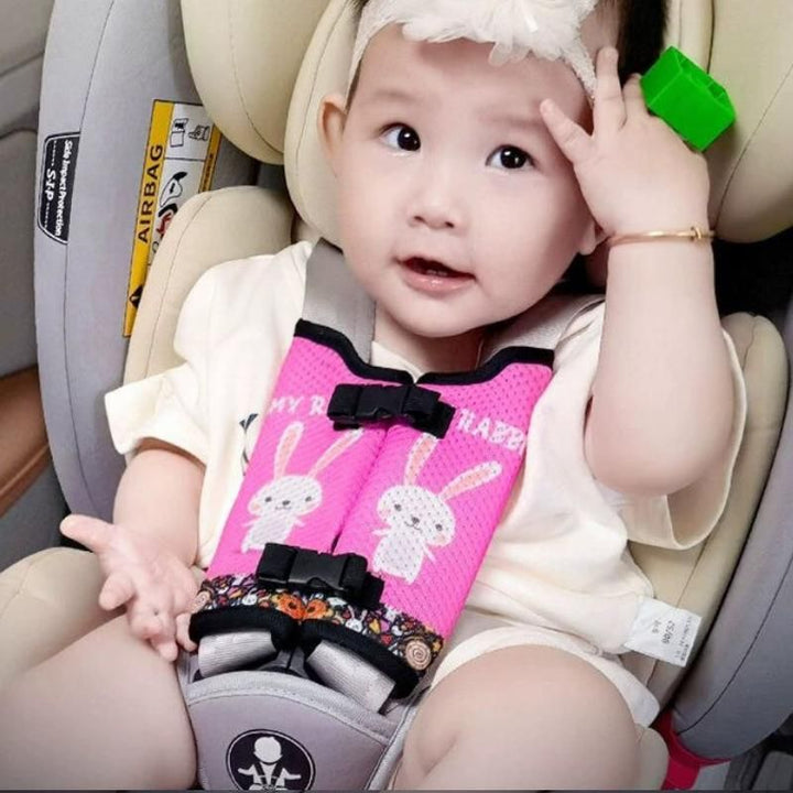 Lisslune | Children's cartoon seat belt shoulder protector - Safety seat anti-slip accessory