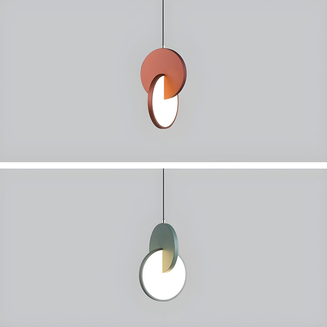 Lisslune | NordicGlow – Modern Scandinavian LED pendant lamp with round frame and warm glow