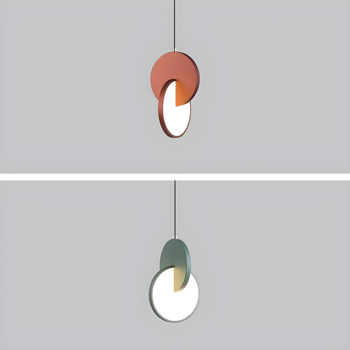 Lisslune | NordicGlow – Modern Scandinavian LED pendant lamp with round frame and warm glow