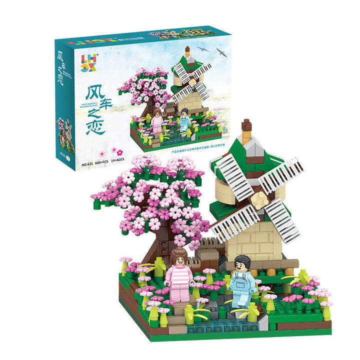 Lisslune | BlossomHaven Cherry Blossom Wooden House Decoration