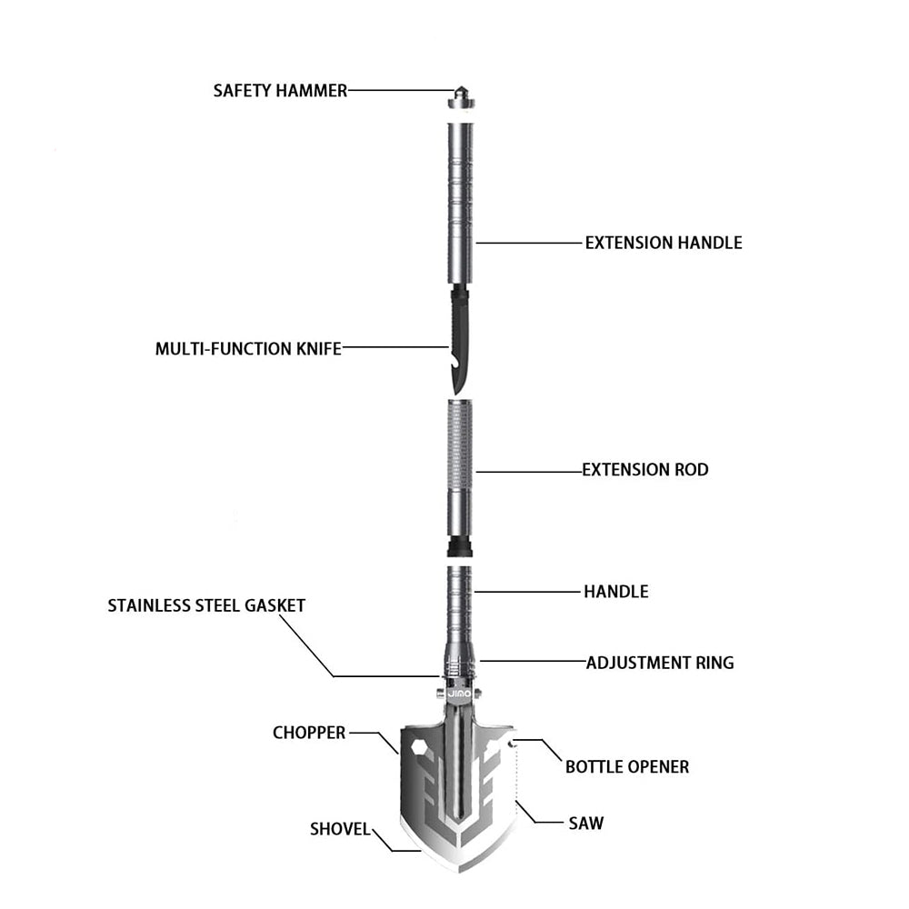 Lisslune | Multi-Purpose Braidable Shovel