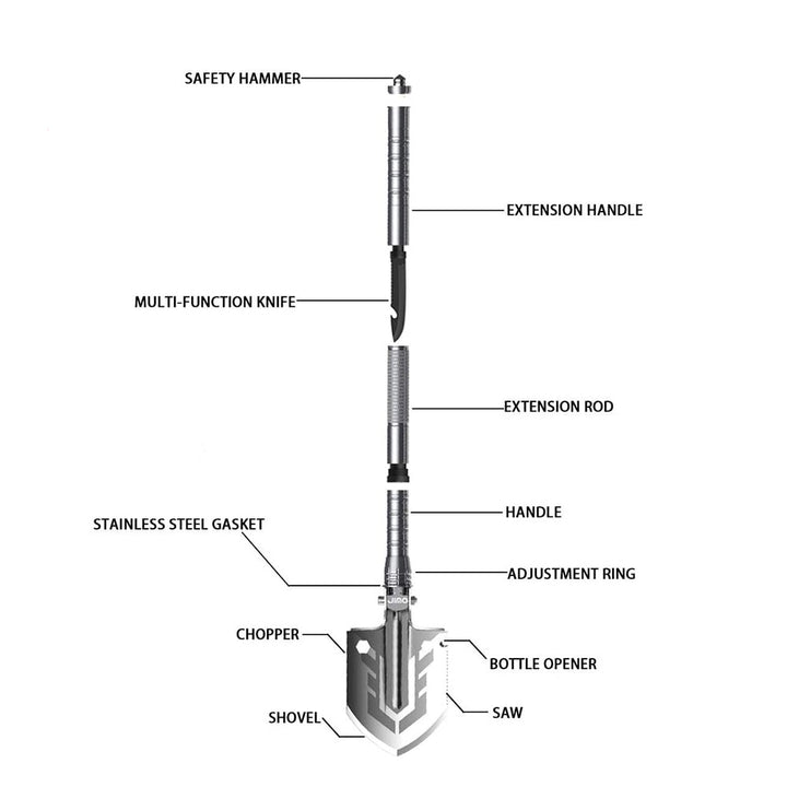 Lisslune | Multi-Purpose Braidable Shovel