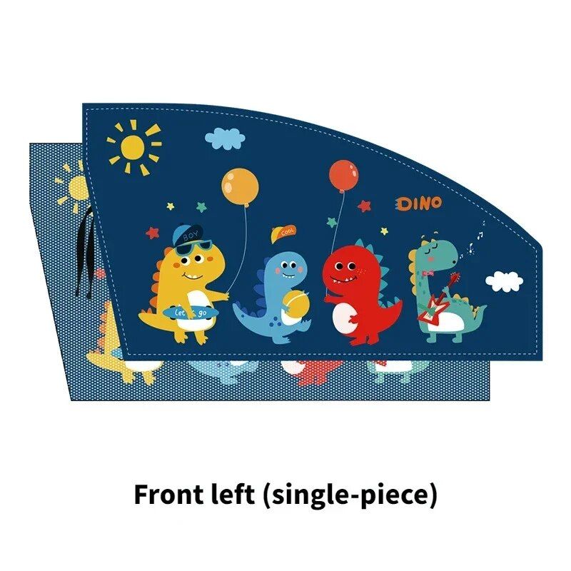 Lisslune | Universal Magnetic Car Side Screen Sunshade - Cartoon Curtain for Kids' Sun Protection and Thermal Insulation