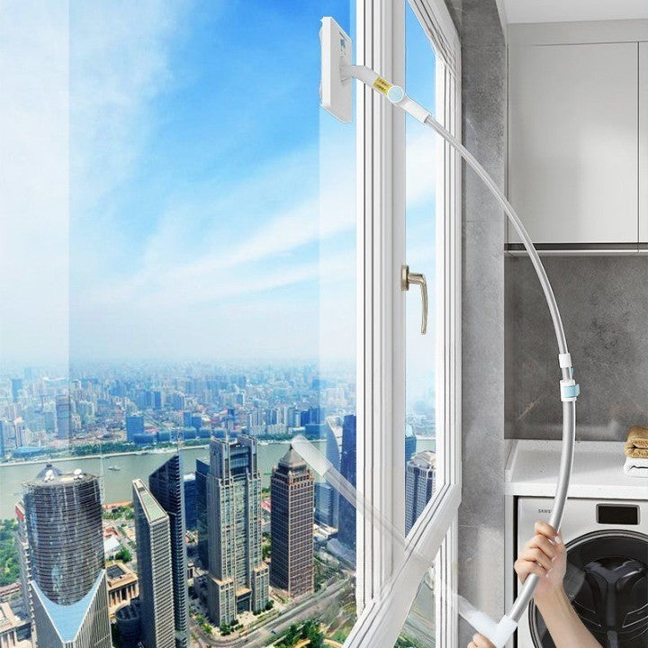 Lisslune | Effortless Double-Sided Long Handle Window Cleaner Brush