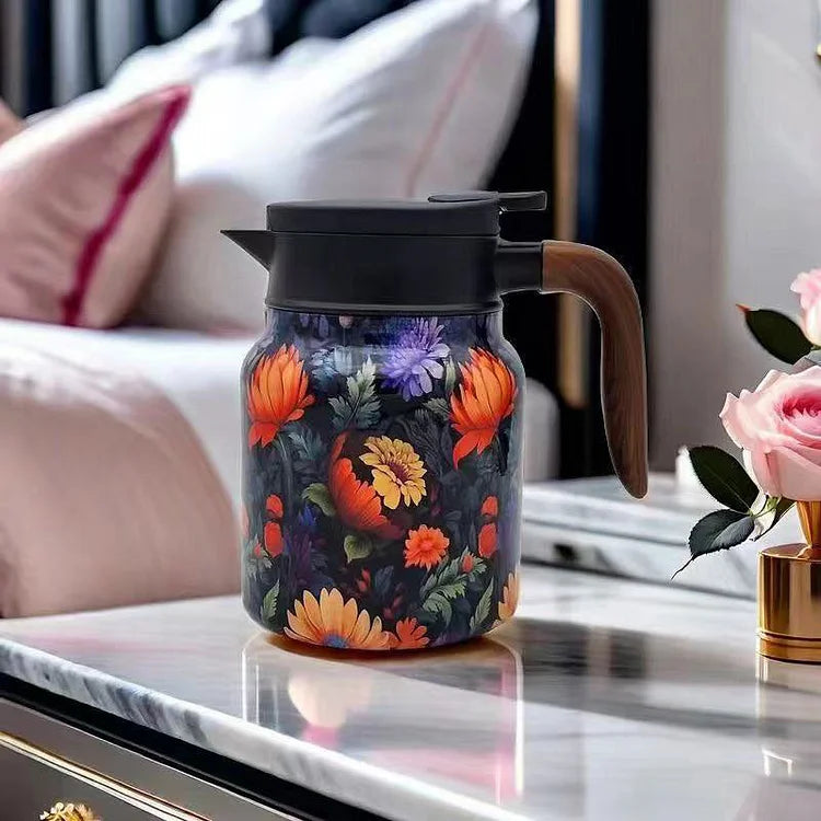 Lisslune | FloraBrewThermoJug with floral design