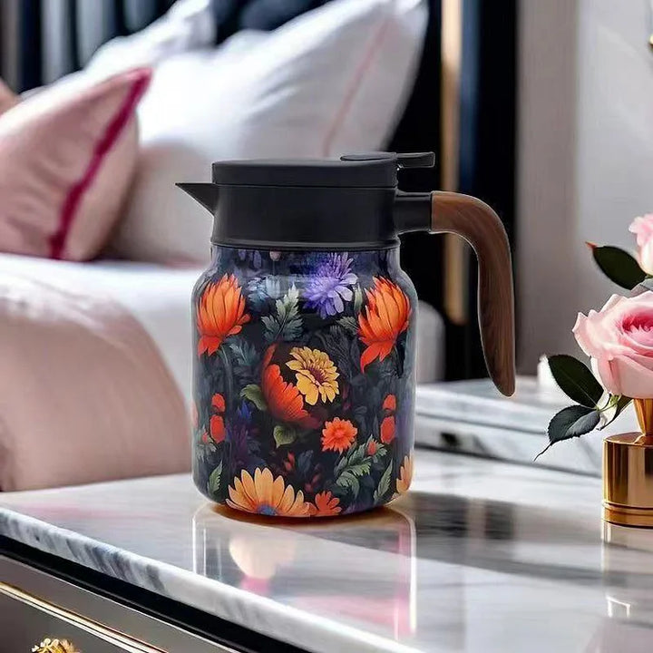 Lisslune | FloraBrewThermoJug with floral design