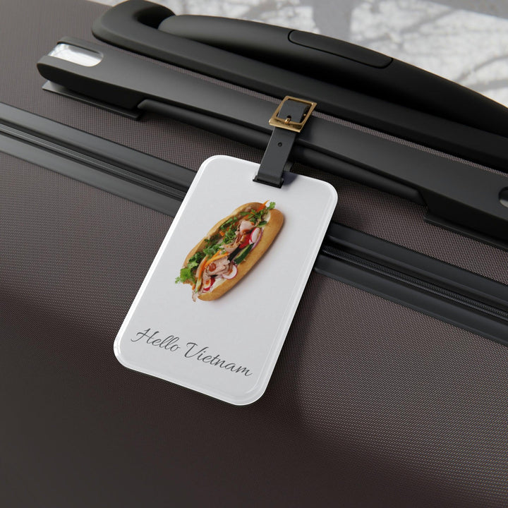 Lisslune | Elegant Vietnam Travel Tag: Customizable Luxury Accessory with Leather Strap